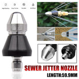 Automotive Cleaning: High Pressure Drain 1 Front 6 Nozzle Sewer Pipe Cleaner Rear Jet Pressure Washer