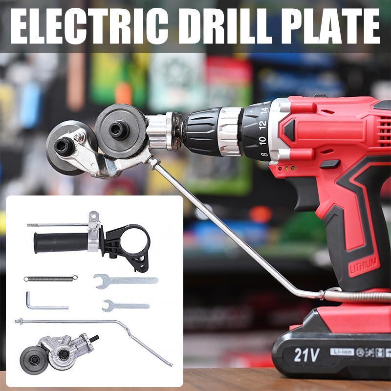 Cutters: Electric Drill Plate Cutter Sheet Metal Nibbler Precise Cutting Shears Cutter