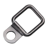 6PCS Black Heavy Duty Fixing Point Anchor Eye Tie Down Lashing Loop D-Ring Hook