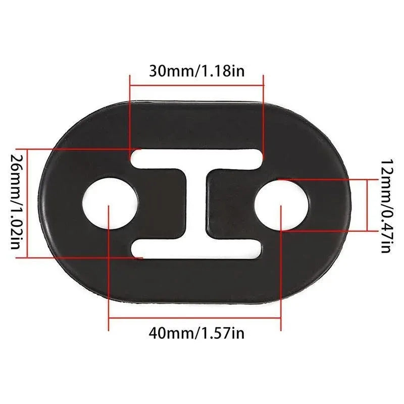 4 Pcs Universal Exhaust Mount Repair Hanger Brackets, Replacement Hangers