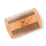 Shaving & Grooming: Valor Wooden Beard Comb - Natural