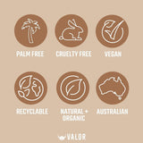 Shaving & Grooming: Valor Wooden Beard Comb - Natural