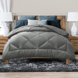 Side Tables: Luxor Australian Made All Season Grey 400GSM Bamboo Blend Quilt King