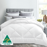 Quilts & Duvets: Luxor All Season Microfibre Quilt 400GSM (Queen) (Made in Aus)