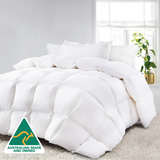 Quilts & Duvets: Luxor Ultra Warm Winter Microfibre Quilt 800GSM (Queen) (Made in Aus)