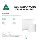 Cushions & Throws: Luxor Twin Pack 40x40cm Aus Made Hotel Cushion Inserts Premium Memory Resistant Filling