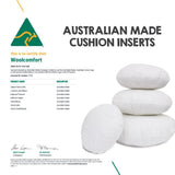 Cushions & Throws: Luxor Twin Pack 45cm Aus Made Round Hotel Cushion Inserts Premium Memory Resistant Filling