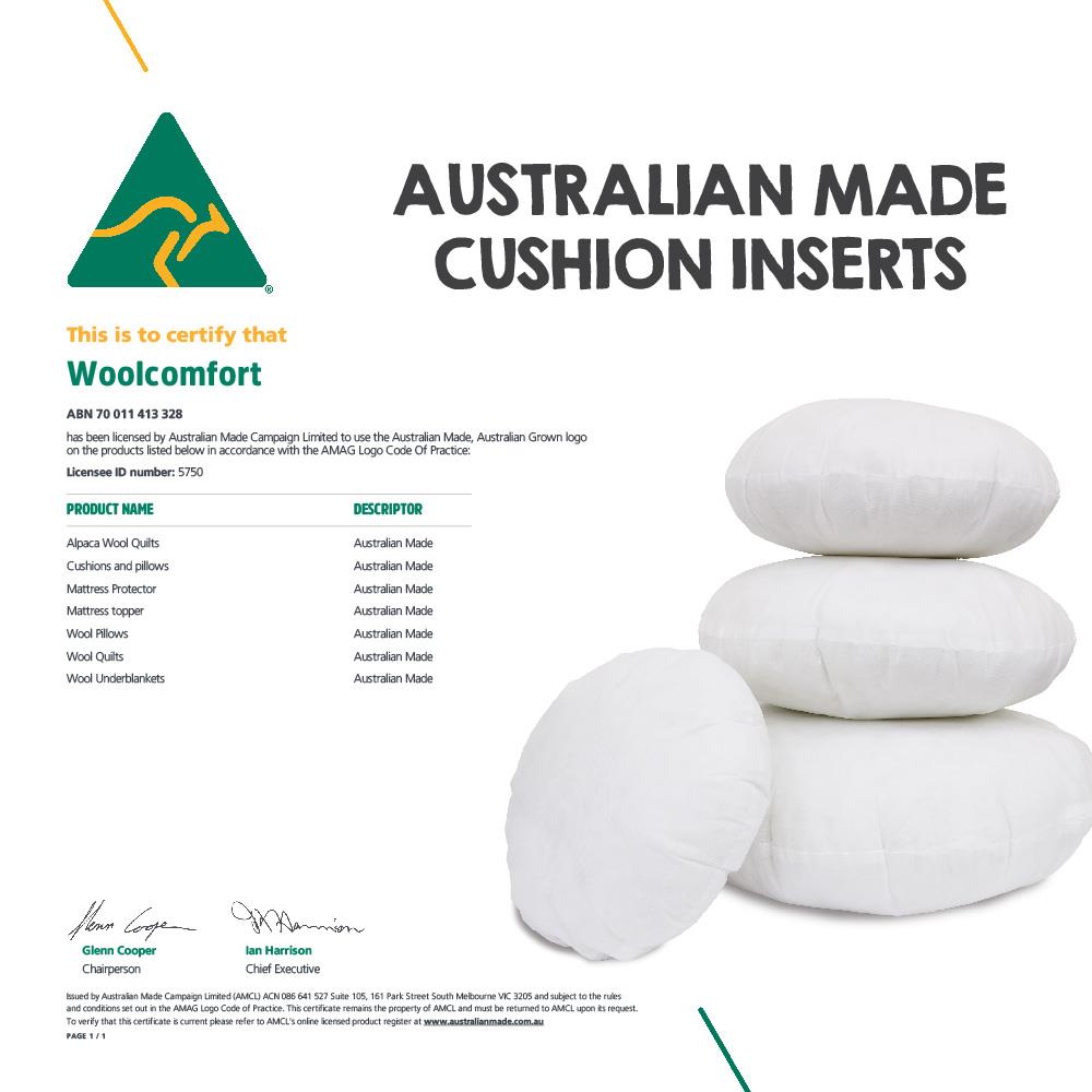 Cushions & Throws: Luxor Twin Pack 60cm Aus Made Round Hotel Cushion Inserts Premium Memory Resistant Filling