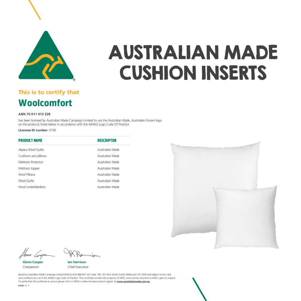 Cushions & Throws: Luxor Twin Pack 60x60cm Aus Made Hotel Cushion Inserts Premium Memory Resistant Filling
