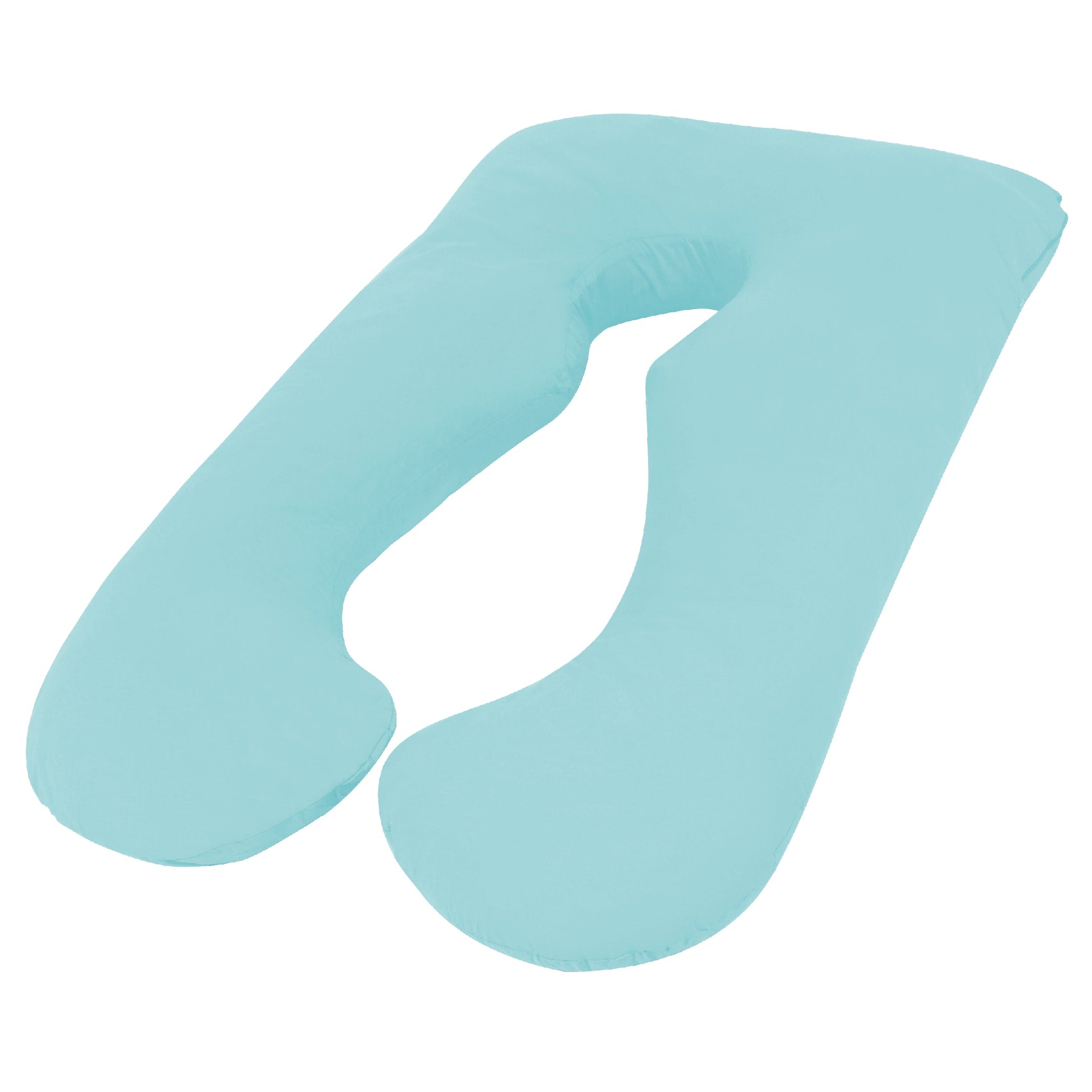 Pillows: Woolcomfort Aus Made Maternity Pregnancy Nursing Sleeping Body Pillow Pillowcase Included Aquamarine