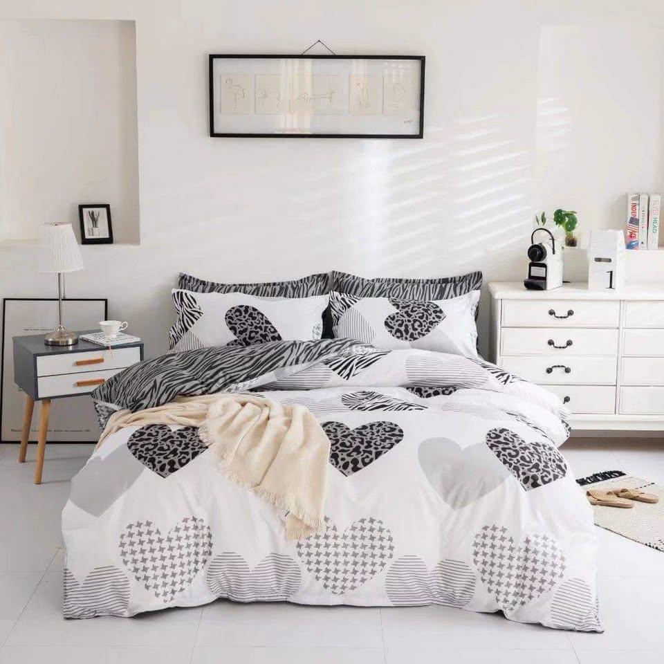 Dreamfields - Twin Hearts Quilt Cover Set - (3pcs, King Size)