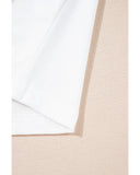 White Christmas Bowknot Graphic Cotton Blend T Shirt - 2XL