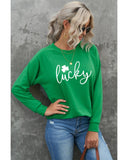 Azura Exchange Lucky Clover Print Graphic Sweatshirt - 2XL