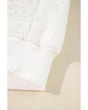 White Christmas MERRY & Bright Chenille Graphic Sherpa Sweatshirt - XL