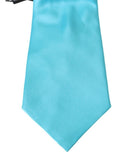 Dolce & Gabbana Light Blue Silk Tie - Tied Design One Size Men