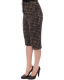 Wool Blend Shorts with Zipper Closure and Front Pockets 40 IT Women