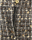 Wool Blend Shorts with Zipper Closure and Front Pockets 40 IT Women