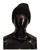 100% Authentic Dolce & Gabbana Cable Knit Beanie Hat with Fleece Liner One Size Women