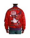Dolce & Gabbana Bomber Jacket with Multicolor Motive 50 IT Men