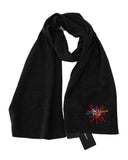 100% Wool Gray Scarf with #DGLovesLondon Embroidered Logo - Dolce & Gabbana One Size Women