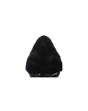 Dolce & Gabbana Black Weasel Fur Hooded Scarf Wrap One Size Women