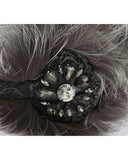 Dolce & Gabbana Crystal Fox Fur Earmuffs One Size Women