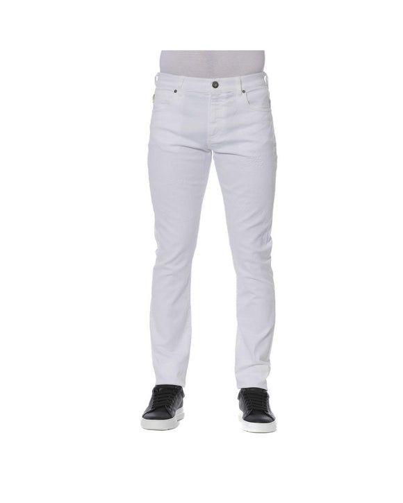 Trussardi Jeans Men's White Cotton Jeans & Pant - W32 US