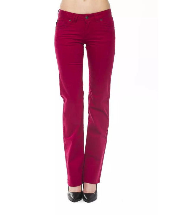 Ungaro Fever Women's Red Cotton Jeans & Pant - W31 US