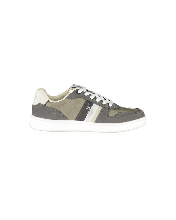 US POLO ASSN Men's Gray Polyester Sneaker - 44 EU