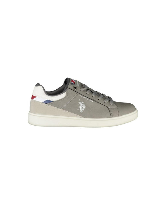 US POLO ASSN Men's Gray Polyester Sneaker - 43 EU