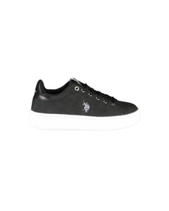 US POLO ASSN Women's Black Polyester Sneaker - 35 EU