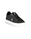 US POLO ASSN Women's Black Polyester Sneaker - 40 EU