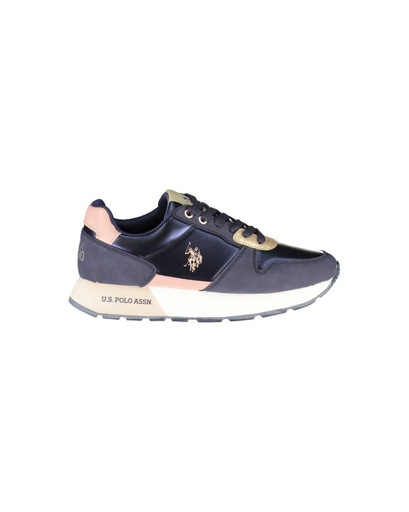 US POLO ASSN Women's Blue Polyester Sneaker - 39 EU