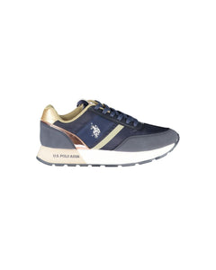 US POLO ASSN Women's Blue Polyester Sneaker - 38 EU