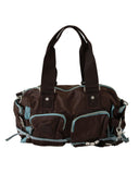 WAYFARER Women Bag - Duffel Style Brown Fabric Logo Details One Size Women