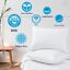 Pillows: Puredown Goose Down and Feather Pillow Inserts for Sleeping, 100% Cotton Fabric Cover Bed Pillows, Set of 2, White, King Size