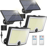 Other Outdoor Lights: KagoLing Solar Lights Outdoor 202 LED Motion Sensor Lights IP65 Waterproof 120 Degree Beam Angle Solar Garden Lights 2 Pack with 5M Cable