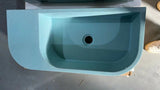 Kitchen & Bathroom DIY: New Concrete Cement Wash Basin Counter Top Matte Teal Wall Hung Basin