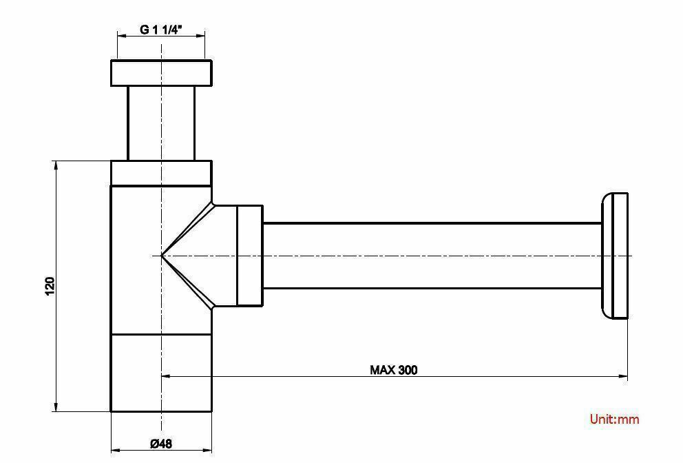 Kitchen & Bathroom DIY: 2023 Brushed Nickel p trap ROUND BOTTLE TRAP 32/40 mm WASTE for wall hung basin vanit