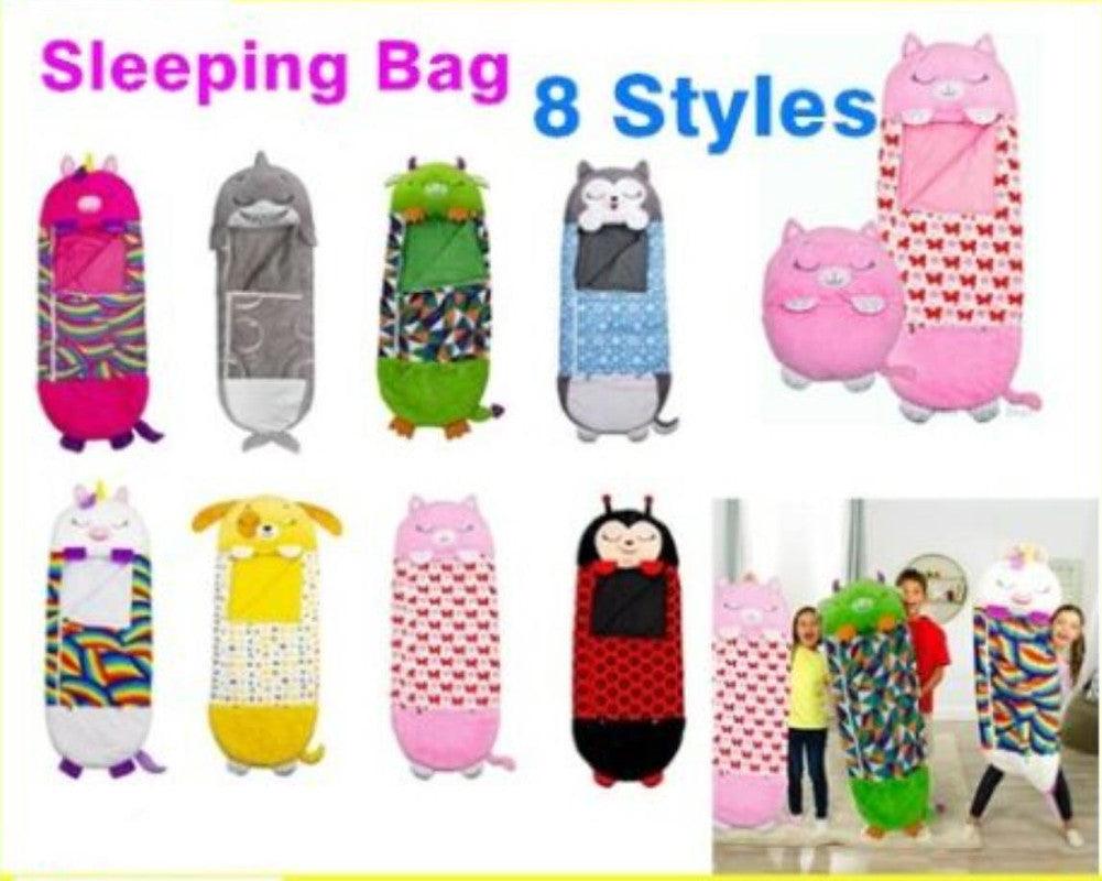 Sleeping Bags: 2022 Sleeping Bag Happy Nappers Kids Children Blanket Winter fluffy warm Xmas Gift