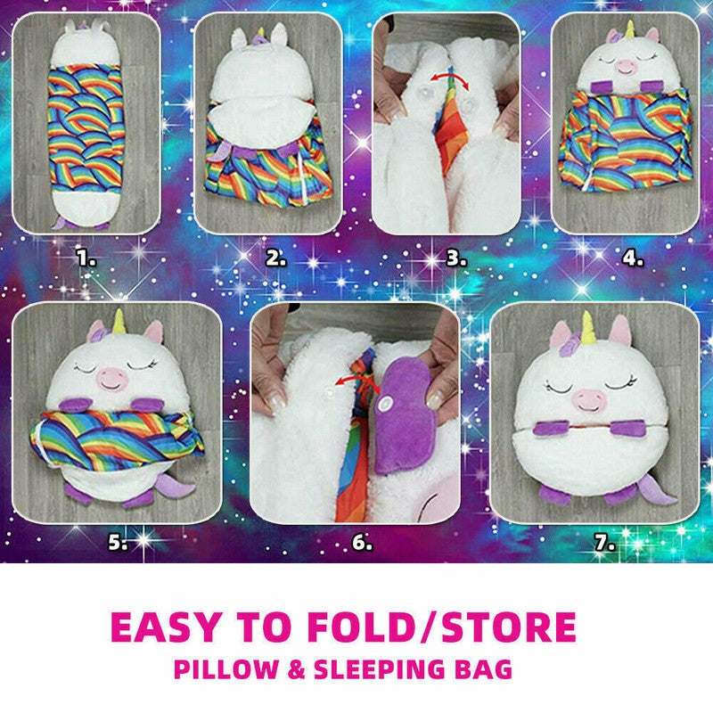 Sleeping Bags: 2022 Sleeping Bag Happy Nappers Kids Children Blanket Winter fluffy warm Xmas Gift