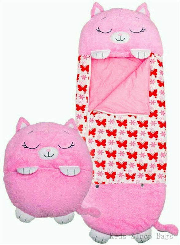 Sleeping Bags: 2022 Sleeping Bag Happy Nappers Kids Children Blanket Winter fluffy warm Xmas Gift
