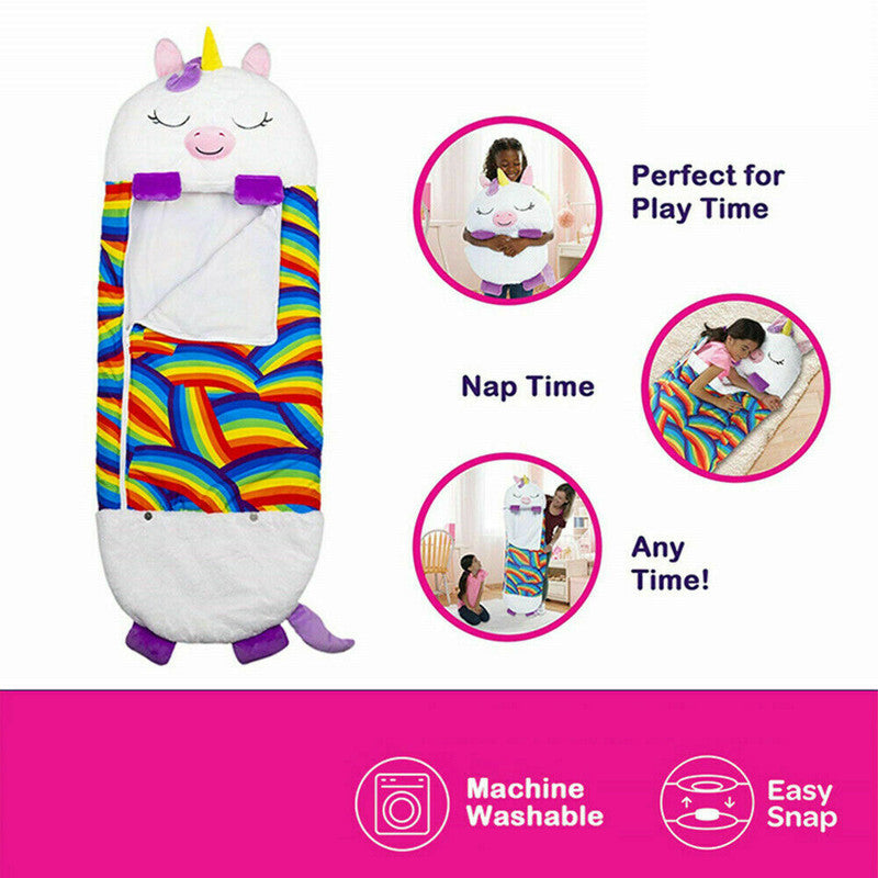 Sleeping Bags: 2022 Sleeping Bag Happy Nappers Kids Children Blanket Winter fluffy warm Xmas Gift