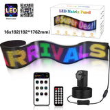 Coloured Lights: Programmable LED Matrix Panel Flexible Screen IP65 with APP Control 192*1762mm