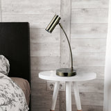 Table Lamps: Sarla Table Lamp - Antique Brass