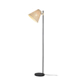 Table Lamps: Yvette Rattan Floor Lamp