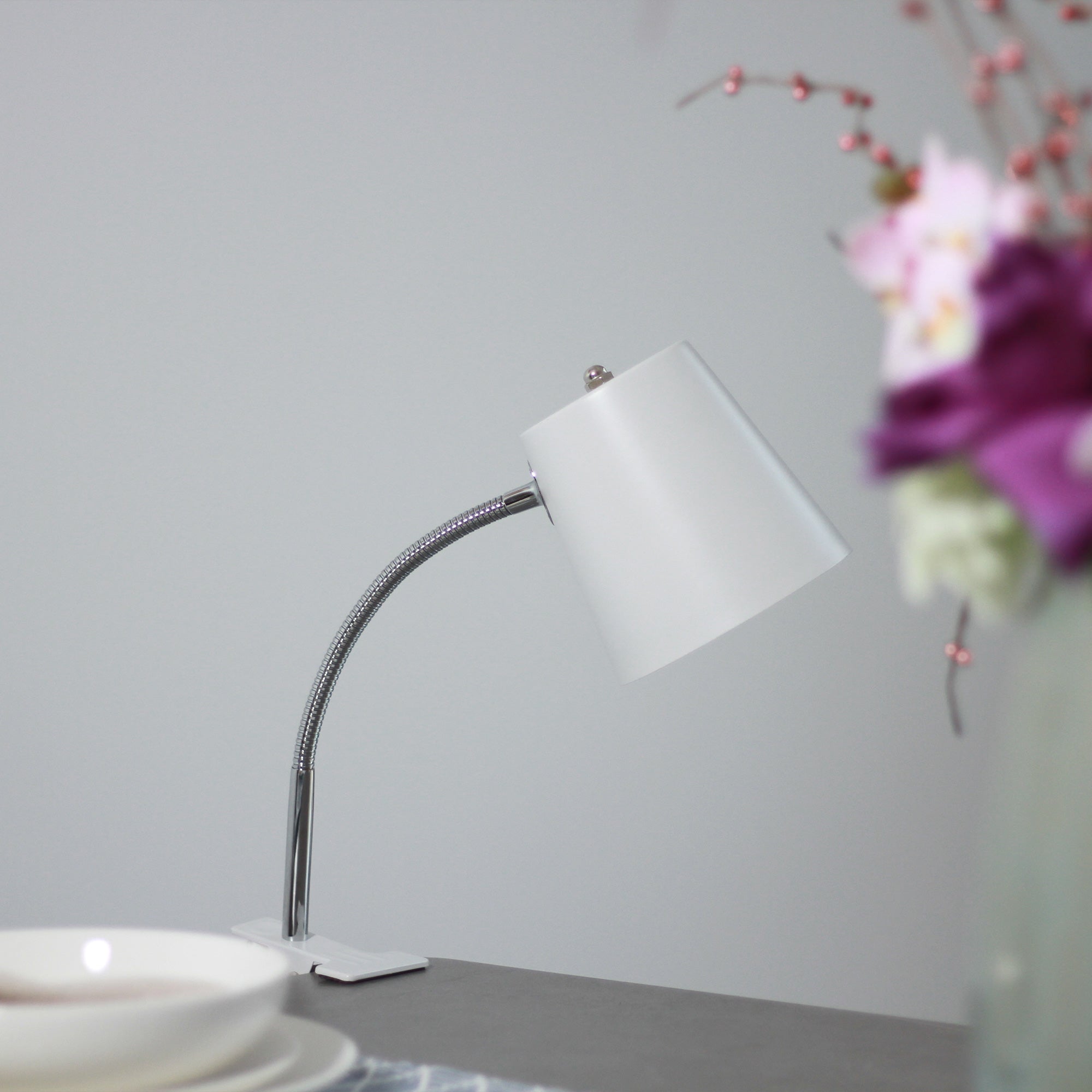Night Lights & Ambient Lighting: Ellie Table Lamp White