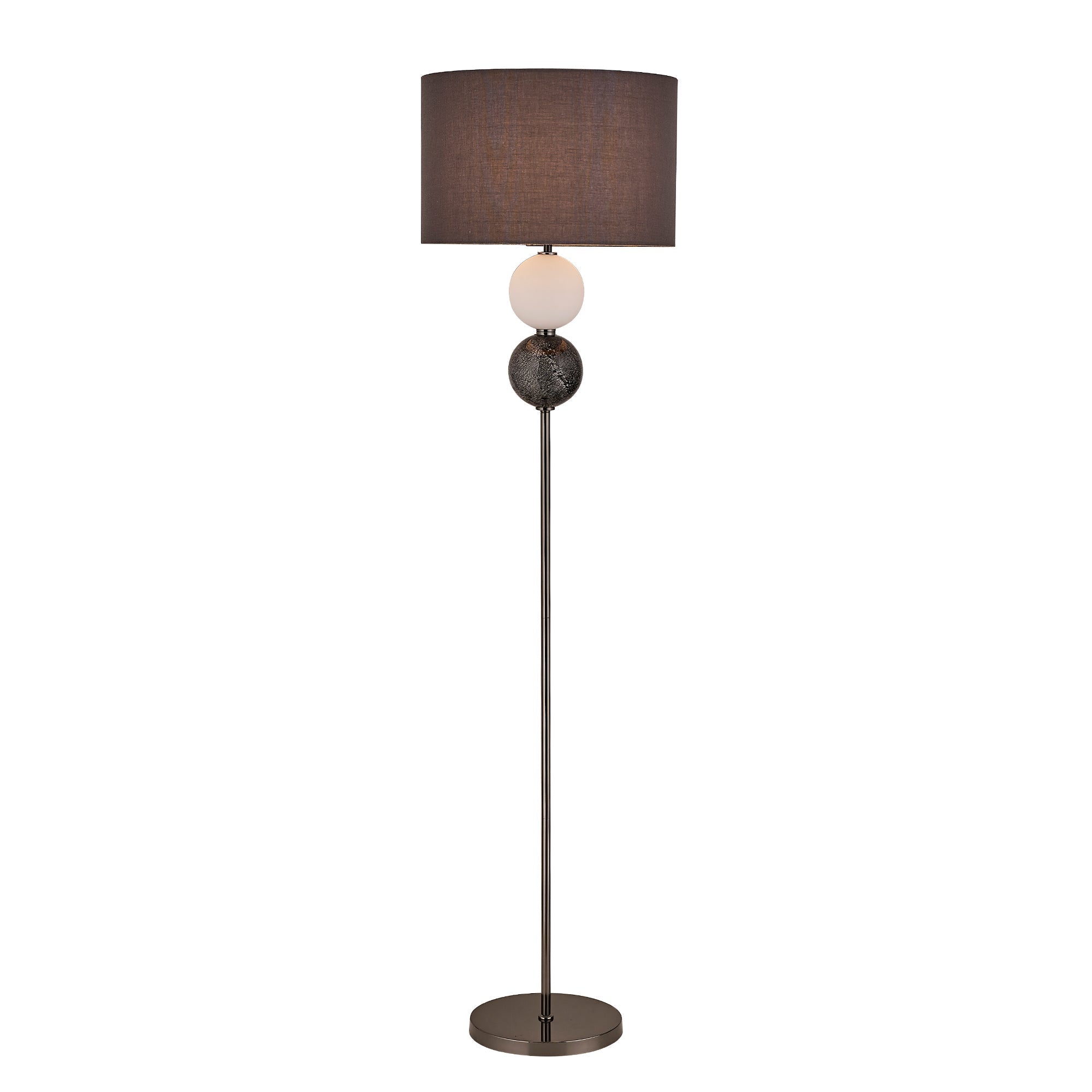 Murano Floor Lamp - Brass/Pewter