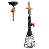 Automotive Repair & Speciality Tools: Vantage Pipe Pendant Light - Rusty
