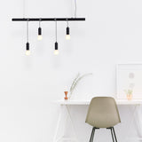 Night Lights & Ambient Lighting: Bikkel 4 Lights Pendant Light - Black